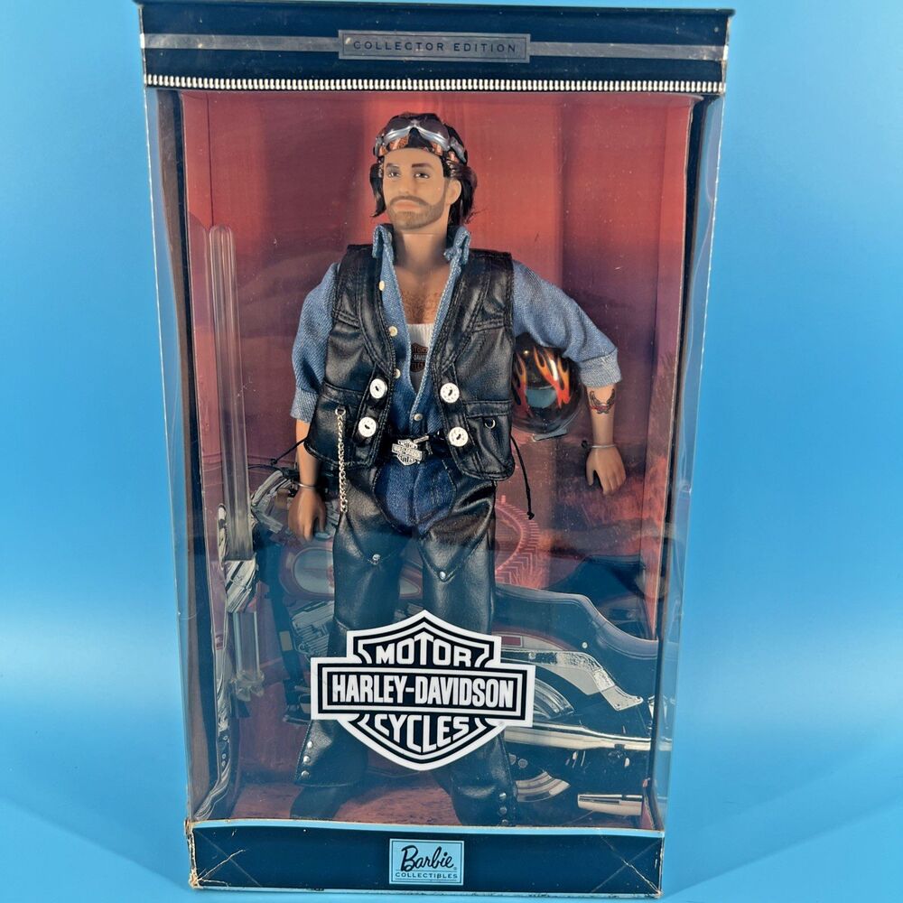 Vintage Mattel Barbie Collectibles Harley-Davidson Ken Doll China 1999 NIB 25638